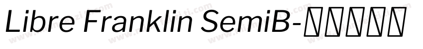 Libre Franklin SemiB字体转换